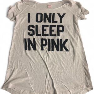 Only Cream T-Shirt with Pink Graphic